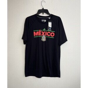 Adidas Mexico T-Shirt Soccer National Team Futbol Soccer Men's L Climalite NWT